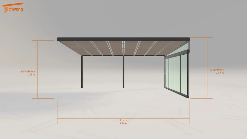 #DE Schweng Terrassenüberdachung S400 (ID bk989v)