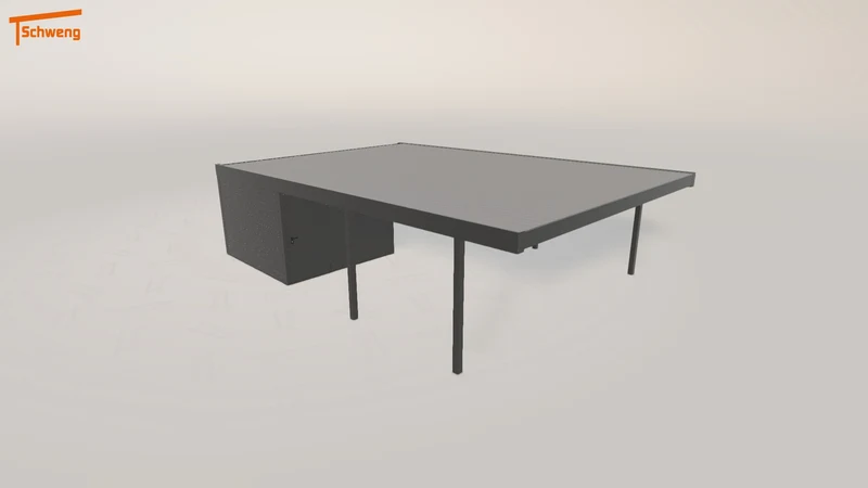 #DE Schweng Flachdachcarport C600+ (ID mj5myv)
