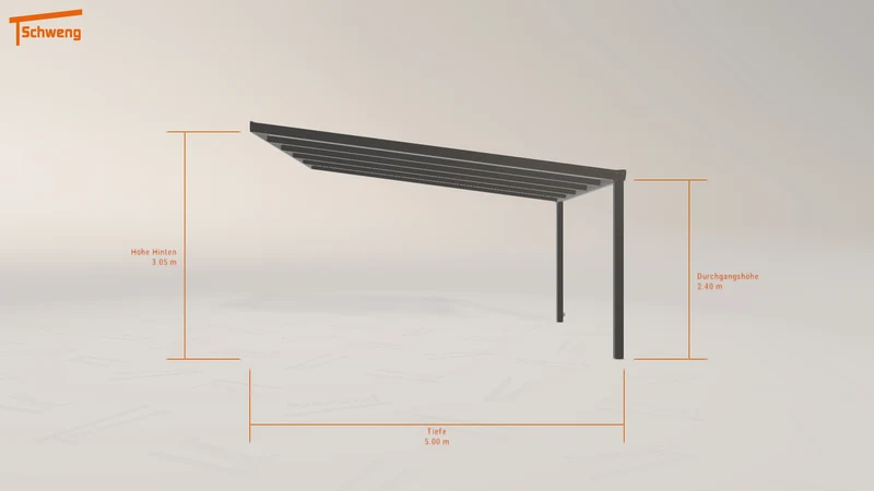 #DE Schweng Terrassenüberdachung S400 (ID 33wd3z)