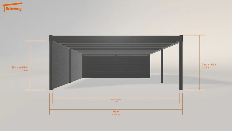 #DE Schweng Flachdachcarport C600+ (ID jjzxkm) #MTG