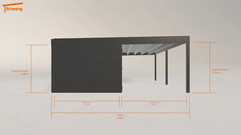 #DE Schweng Flachdachcarport C600+ (ID 9wn887) #MTG