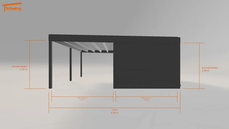 #DE Schweng Flachdachcarport C600+ (ID 9wn887) #MTG