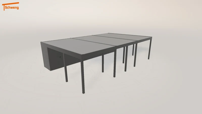 #DE Schweng Flachdachcarport C600+ (ID bk9942)