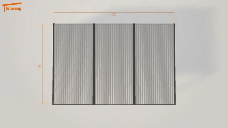 #DE Schweng Flachdachcarport C600+ (ID bk9942)