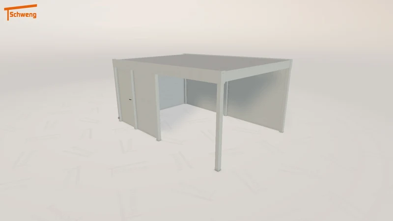 #DE Schweng Flachdachcarport C600 (ID 33wzk9) #MTG
