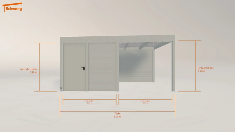 #DE Schweng Flachdachcarport C600 (ID 33wzk9) #MTG