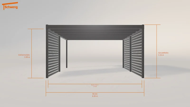 #DE Schweng Flachdachcarport C600 (ID 85djqm) #MTG