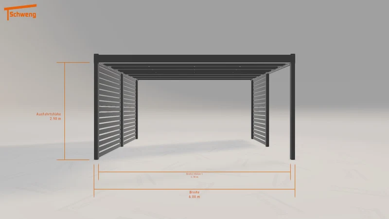 #DE Schweng Flachdachcarport C600 (ID 85djqm) #MTG