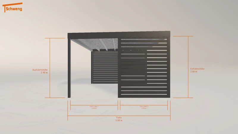 #DE Schweng Flachdachcarport C600 (ID 85djqm) #MTG