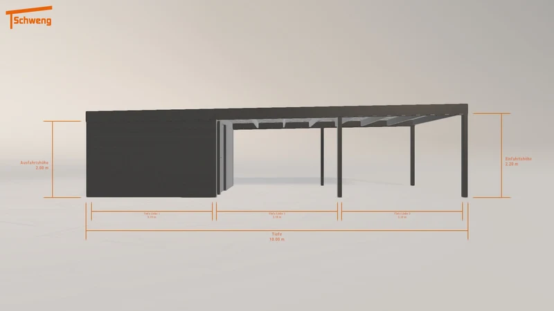 #DE Schweng Flachdachcarport C600 (ID g78dnm) #MTG