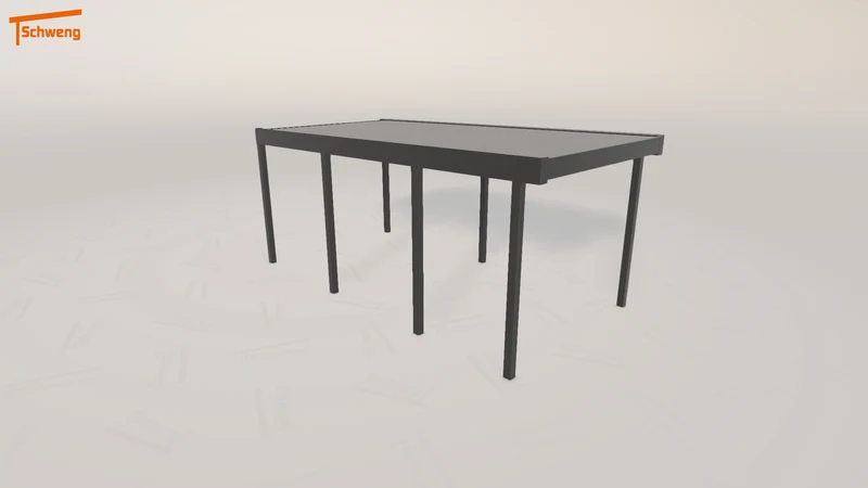#DE Schweng Flachdachcarport C600 (ID 33wb53)