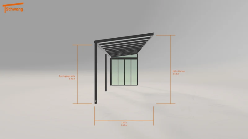 #DE Schweng Terrassenüberdachung S350 (ID pb895z)
