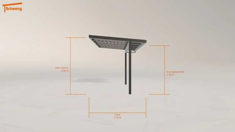 #DE Schweng Terrassenüberdachung S350 (ID rjwxyn)