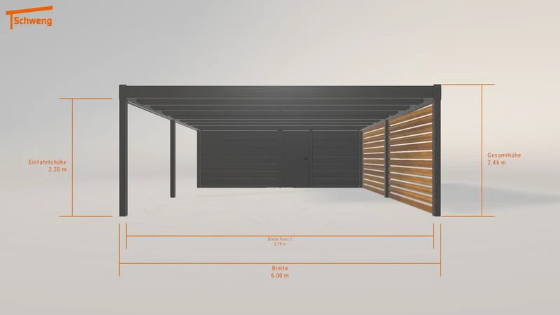 #DE Schweng Flachdachcarport C600 (ID x7xq23) #MTG