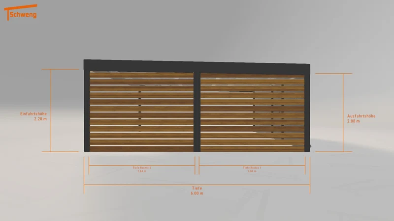 #DE Schweng Flachdachcarport C600 (ID x7xq23) #MTG