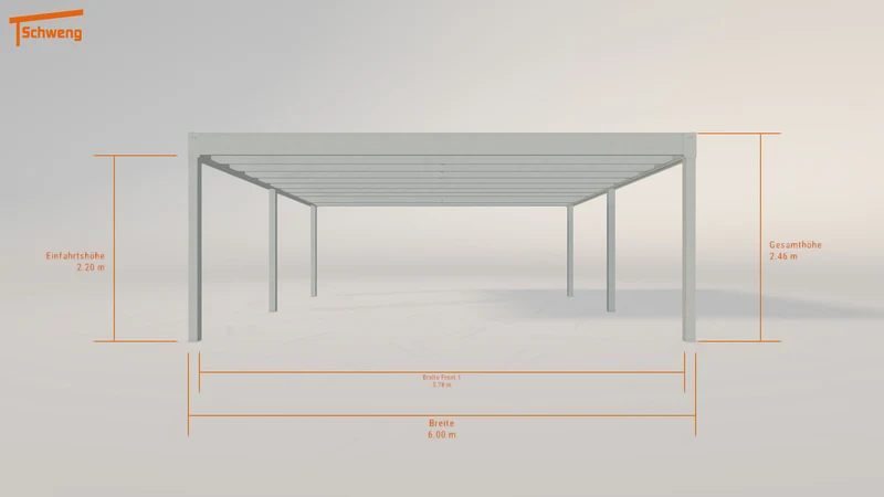 #DE Schweng Flachdachcarport C600+ (ID k29w5z) #MTG