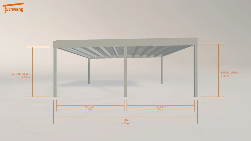 #DE Schweng Flachdachcarport C600+ (ID k29w5z) #MTG