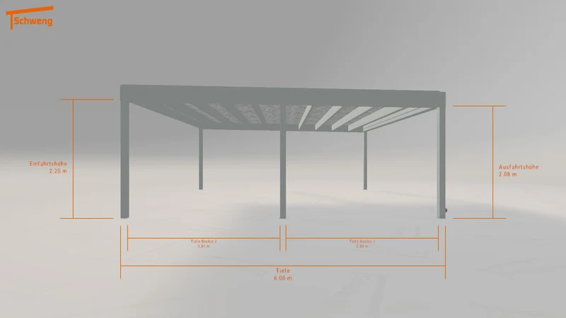 #DE Schweng Flachdachcarport C600+ (ID k29w5z) #MTG