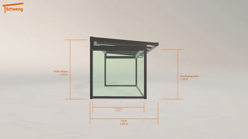 #DE Schweng Terrassenüberdachung S400 (ID rjw4j5)
