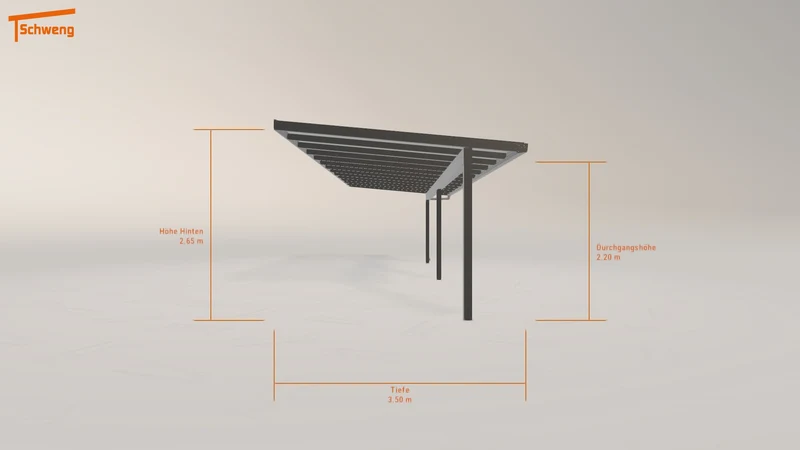 #DE Schweng Terrassenüberdachung S350 (ID 42z7z7)