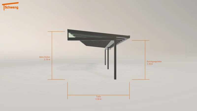 #DE Schweng Terrassenüberdachung S400 (ID k2949y)
