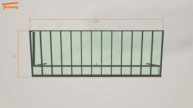 #DE Schweng Terrassenüberdachung S400 (ID k2949y)