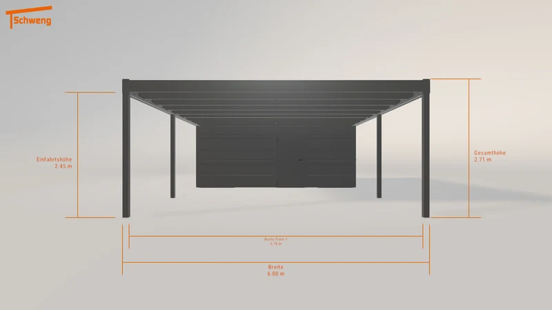 #DE Schweng Flachdachcarport C600 (ID zbjdb9) #MTG