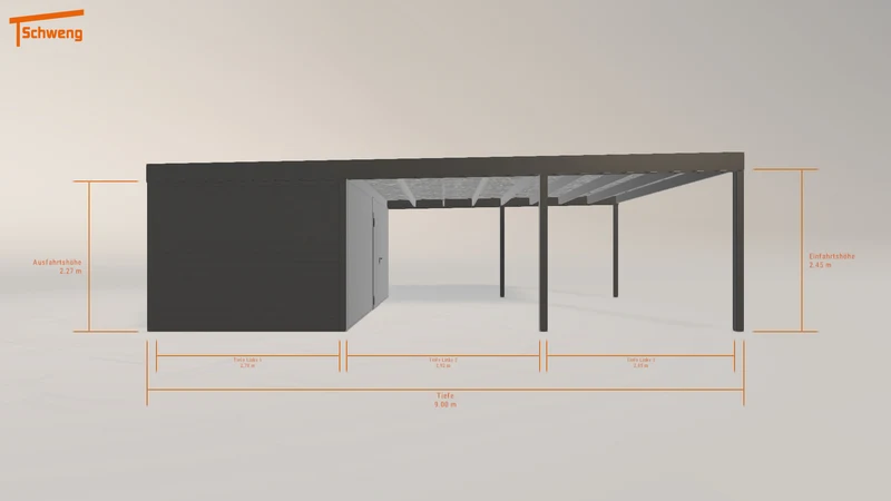 #DE Schweng Flachdachcarport C600 (ID zbjdb9) #MTG