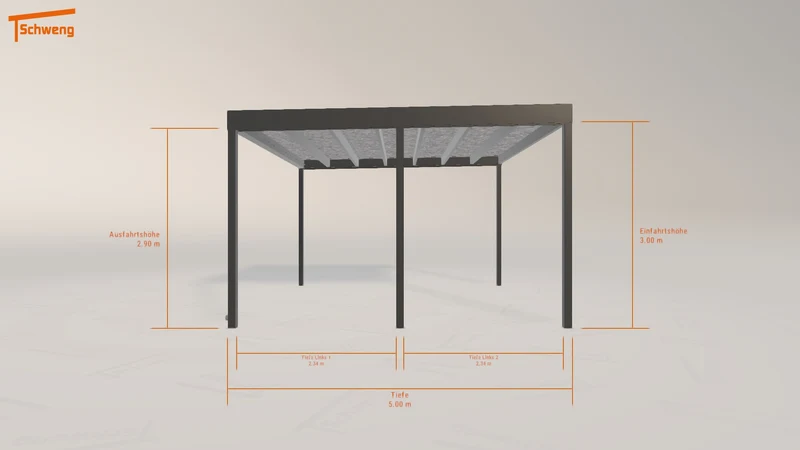 #DE Schweng Flachdachcarport C600+ (ID g78d7m) #MTG