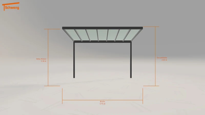 #DE Schweng Terrassenüberdachung S350 (ID jjzp7x)
