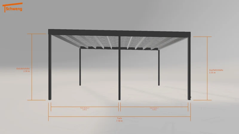 #DE Schweng Flachdachcarport C600+ (ID 85d9v5) #MTG