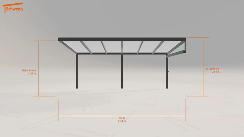 #DE Schweng Terrassenüberdachung S400 (ID bk9rdq)