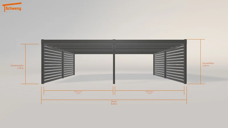 #AT Schweng Flachdachcarport C600+ (ID qdj77z) #MTG