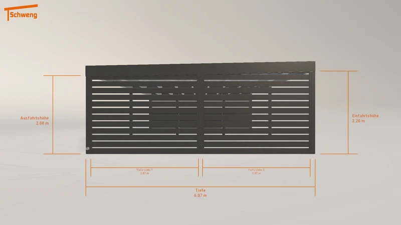 #AT Schweng Flachdachcarport C600+ (ID qdj77z) #MTG