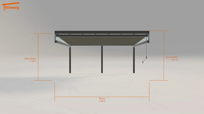 #DE Schweng Terrassenüberdachung S350 (ID v45znx)
