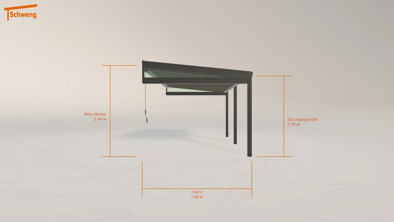 #DE Schweng Terrassenüberdachung S350 (ID v45znx)
