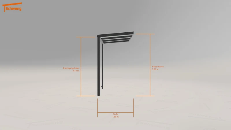 #DE Schweng Terrassenüberdachung S350 (ID 77qxkq)