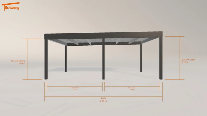 #DE Schweng Flachdachcarport C600 (ID 77qd8x) #MTG