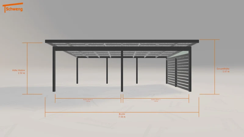 #DE Schweng Pultdachcarport S400 (ID 9wn2qq) #MTG