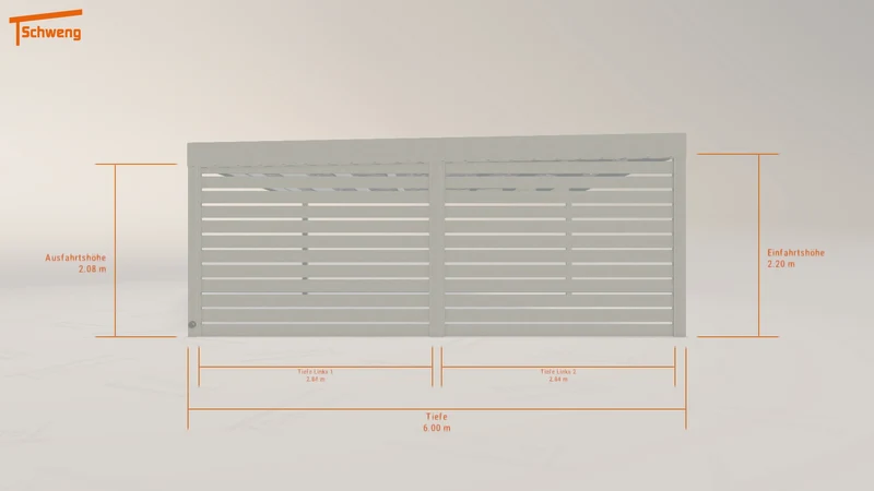 #DE Schweng Flachdachcarport C600 (ID 77q7xq) #MTG