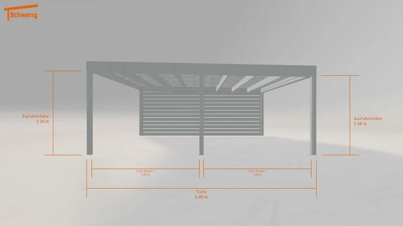 #DE Schweng Flachdachcarport C600 (ID 77q7xq) #MTG