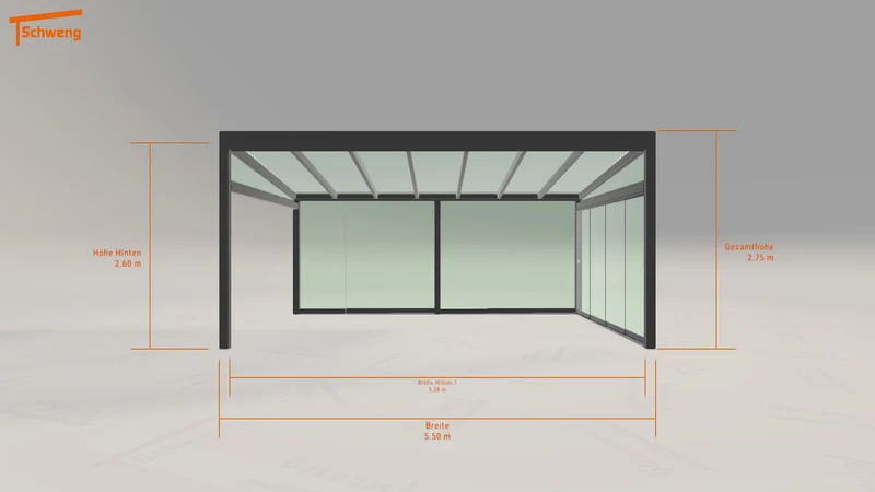 #AT Schweng Terrassenüberdachung S400 (ID g78yjn)
