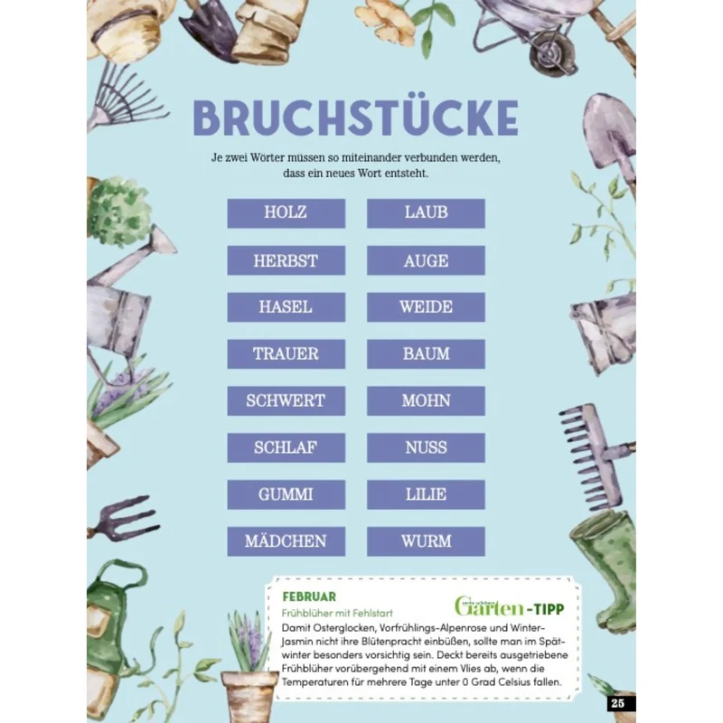 Das Garten Rätselbuch - Mit Profi-Tipps von Mein schöner Garten