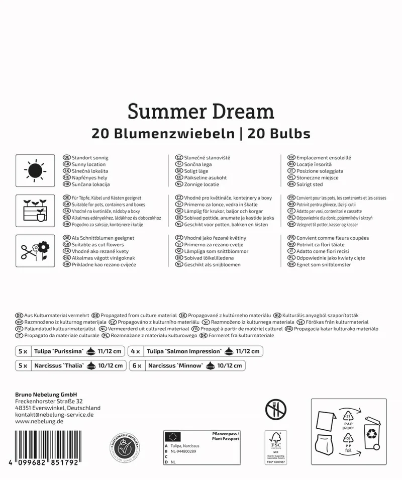 Kiepenkerl Blumenzwiebelmischung "Summer Dream", Mega-Pack