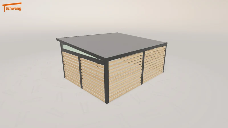 #DE Schweng Pultdachcarport S400 (ID 42xdwy)