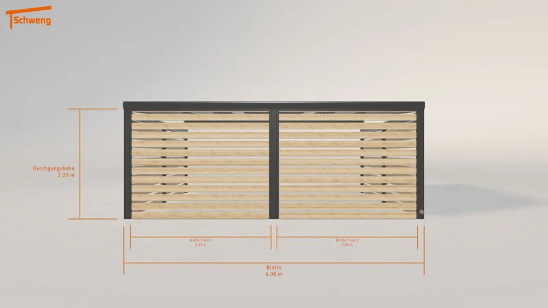 #DE Schweng Pultdachcarport S400 (ID 42xdwy)
