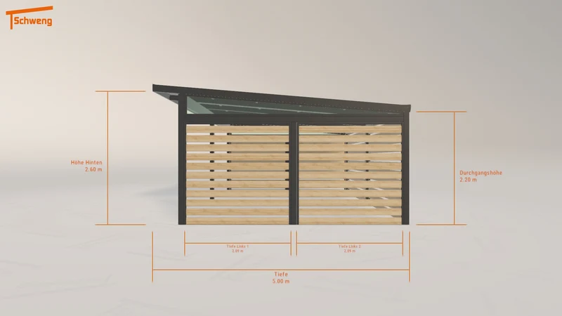 #DE Schweng Pultdachcarport S400 (ID 42xdwy)