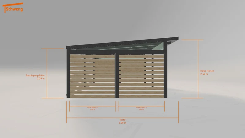 #DE Schweng Pultdachcarport S400 (ID 42xdwy)