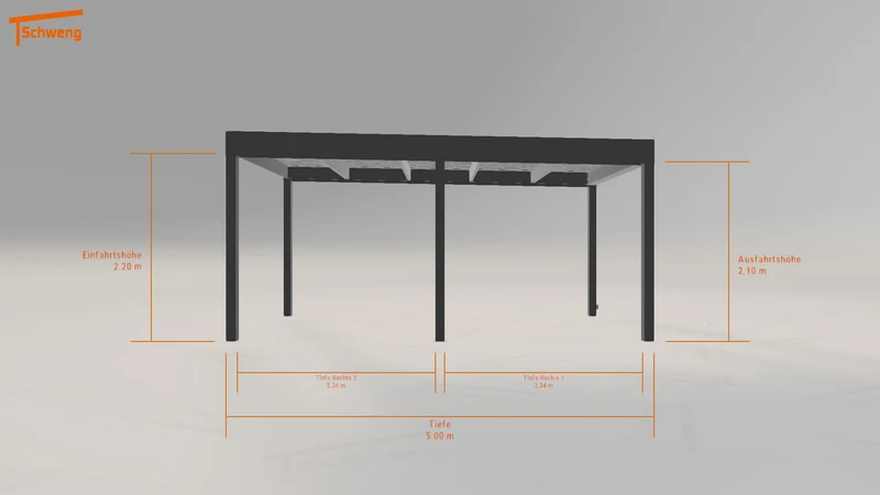 #DE Schweng Flachdachcarport C600 (ID n5db33) #MTG