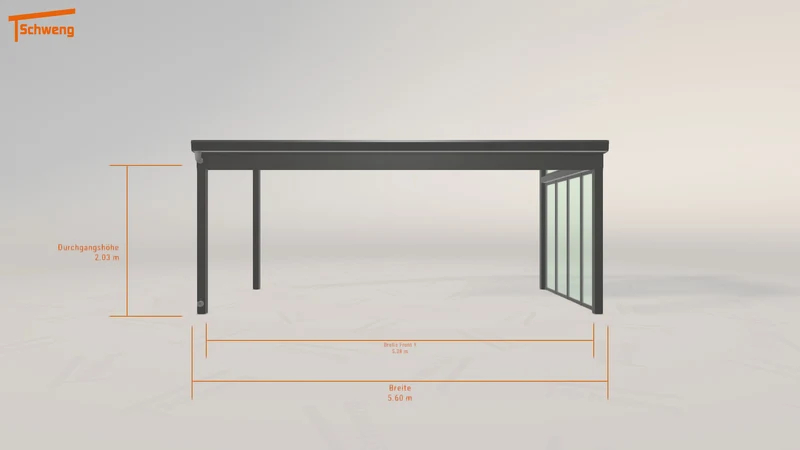 #AT Schweng Terrassenüberdachung S400 (ID g734zp)